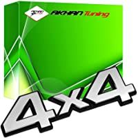 3D07206 - Emblema cromado 3D etiqueta insignia logotipo decorativo coche (3M autoadhesivo) 4x4